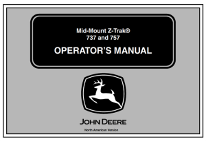 John Deere Mid-Mount Z-Trak 737 & 757 Operator's Manual