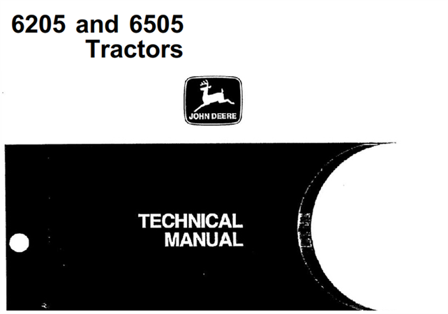 John Deere 6205 & 6505 Tractors Repair, Operation and Tests