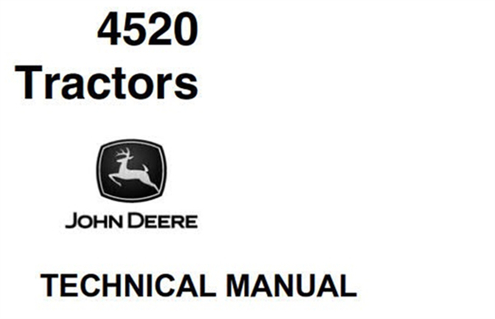 John Deere 4520 Tractor Technical Manual