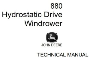 John Deere 880 Hydrostatic Drive Windrower Technical Manual