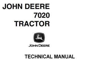 John Deere 7020 Tractor Technical Manual