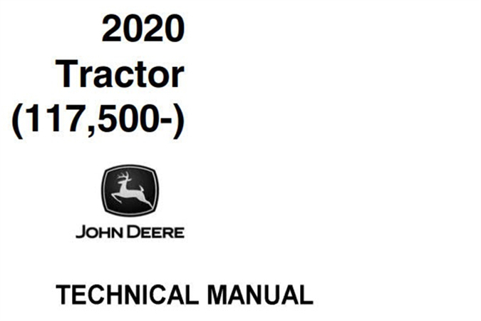 John Deere 2020 Tractor Technical Manual