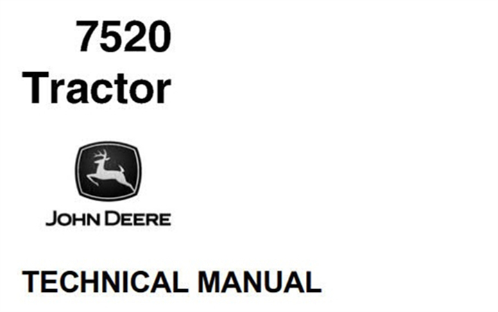 John Deere 7520 Tractor Technical Manual