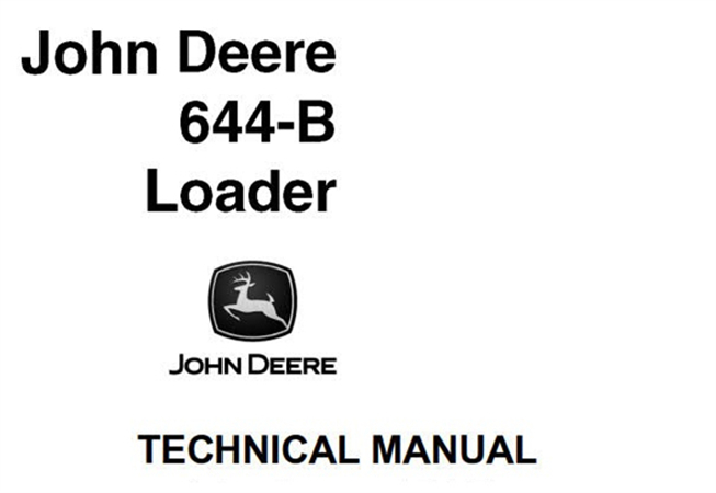 John Deere 644-B Loader Technical Manual