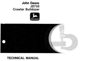 John Deere JD750 Crawler Bulldozer Technical Manual