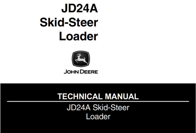 John Deere JD24A Skid-Steer Loader Technical Manual