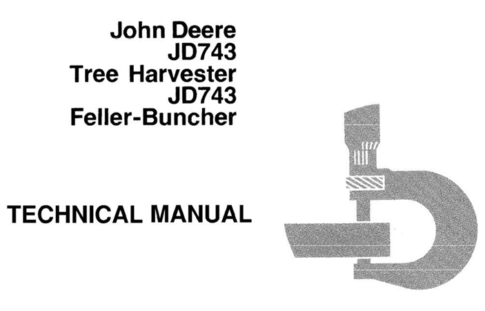 John Deere JD743 Tree Harvester, JD743 Feller-Buncher