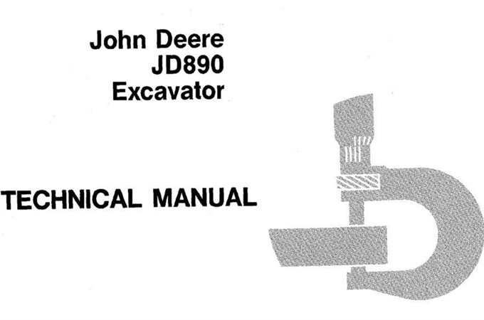 John Deere JD890 Excavator Technical Manual