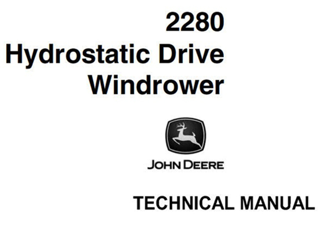 John Deere 2280 Hydrostatic Drive Windrower