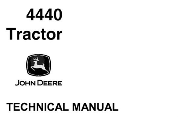 John Deere 4440 Tractor Technical Manual