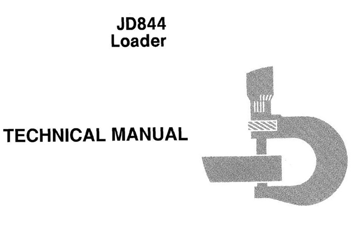 John Deere JD844 Loader Technical Manual