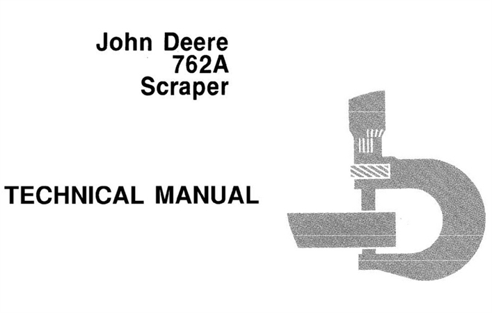 John Deere 762A Scraper Technical Manual