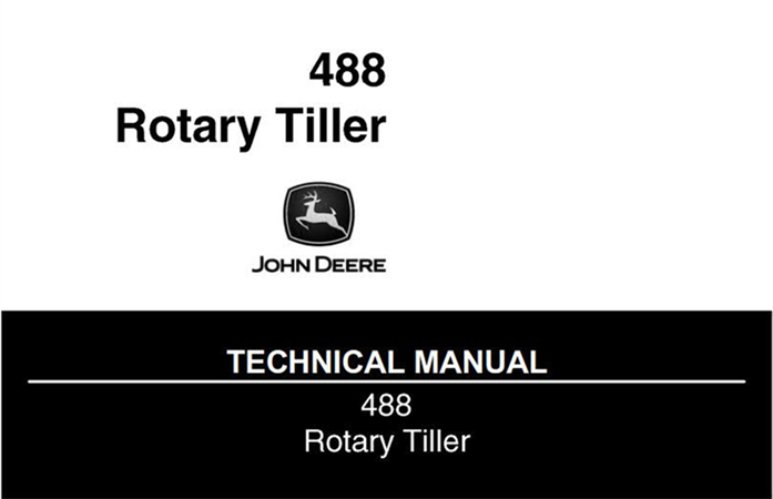 John Deere 488 Rotary Tiller Technical Manual