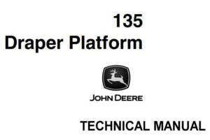 John Deere 135 Draper Platform Technical Manual