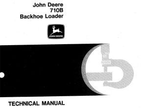 John Deere 710B Backhoe Loader Technical Manual