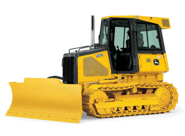 John Deere 550A Crawler Bulldozer, 555A Crawler Loader