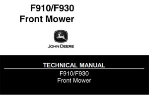 John Deere F910 & F930 Front Mower Technical Manual