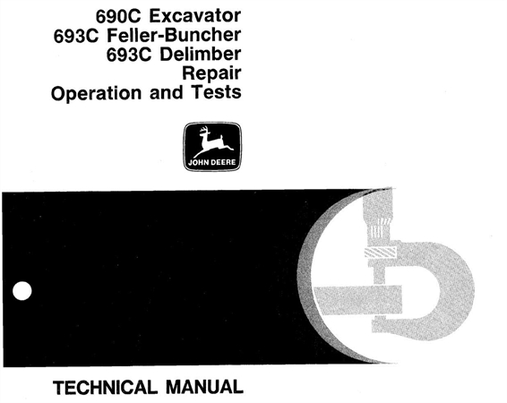 John Deere 690C Excavator, 693C Feller-Buncher, 693C Delimber