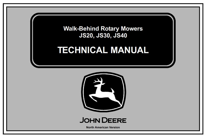 John Deere JS20, JS30, JS40 Walk-Behind Rotary Mowers