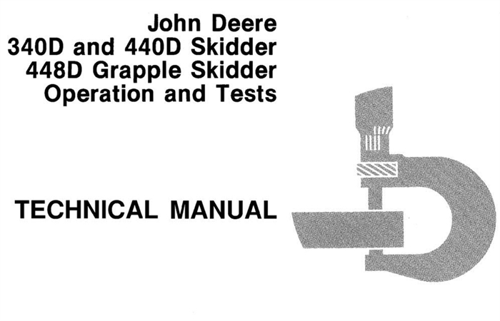 John Deere 340D and 440D Skidders, 448D Grapple Skidder