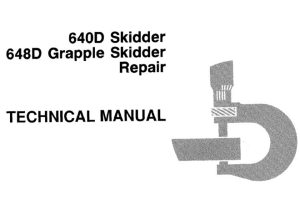 John Deere 640D Skidder, 648D Grapple Skidder