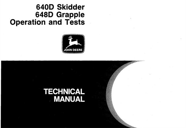 John Deere 640D Skidder, 648D Grapple Skidder Operation and Test