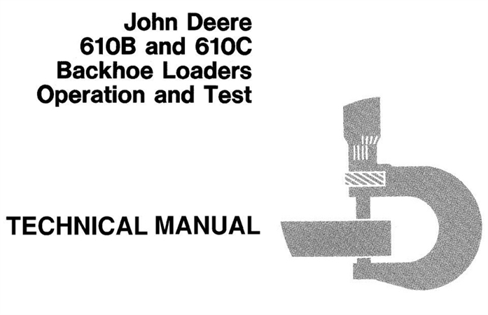 John Deere 610B & 610C Backhoe Loaders Operation and Test