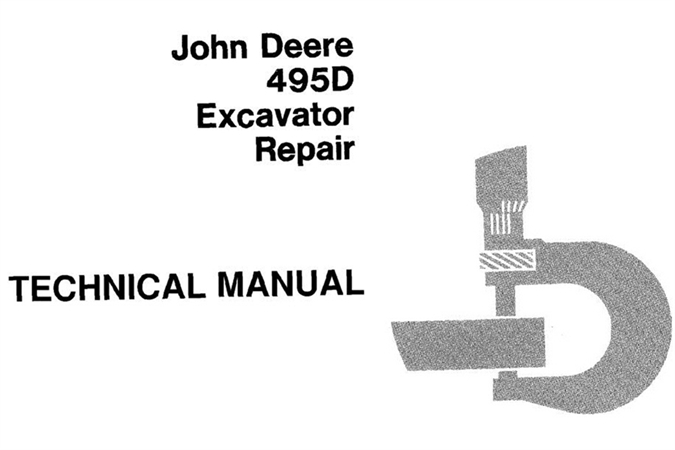 John Deere 495D Excavator Repair Technical Manual