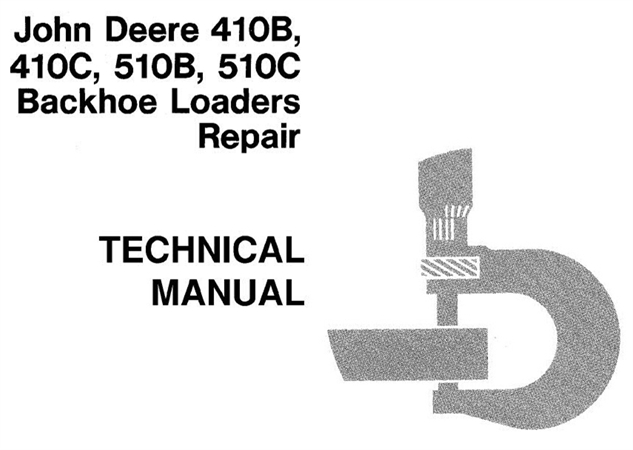 John Deere 410B, 410C, 510B, 510C Backhoe Loaders