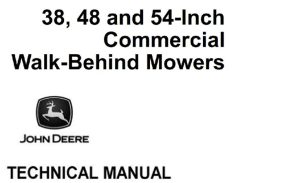 John Deere 38, 48, 54-Inch Commercial Walk-Behind Mowers