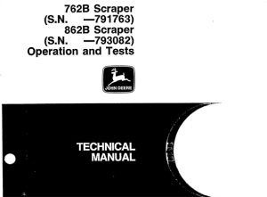 John Deere 762B & 862B Scraper Operation and Tests