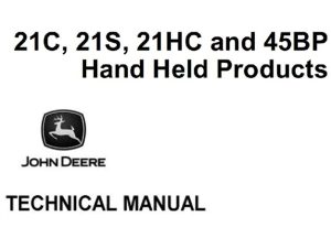 John Deere 21C, 21S, 21HC, 45BP Hand Held Products