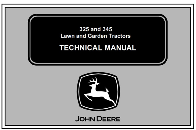 John Deere 325 & 345 Lawn and Garden Tractors