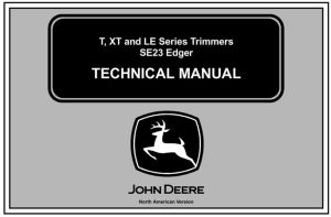 John Deere T, XT, LE Series Trimmers and SE23 Edger