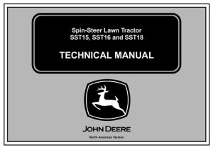 John Deere SST15, SST16, SST18 Spin-Steer Lawn Tractor