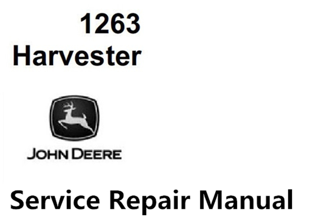 John Deere 1263 Harvester Service Repair Manual