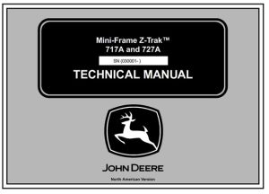 John Deere 717A & 727A Mini-Frame Z-Trak Technical Manual