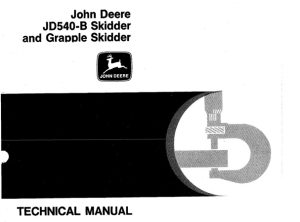 John Deere JD540-B Skidder & Grapple Skidder