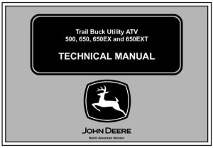 John Deere 500, 650, 650EX, 650EXT Trail Buck Utility ATV