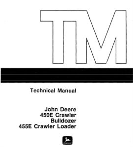 John Deere 450E Crawler Bulldozer, 455E Crawler Loader