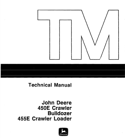 John Deere 450E Crawler Bulldozer, 455E Crawler Loader