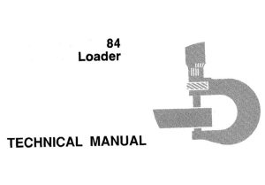 John Deere 84 Loader Repair, Operation and Tests