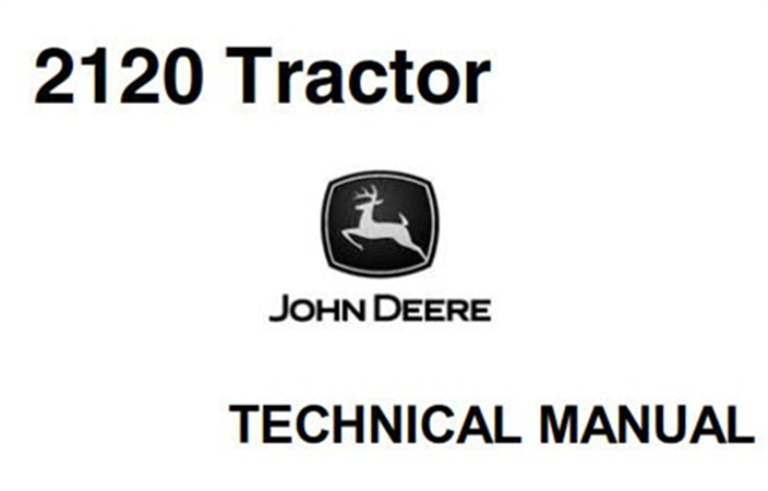 John Deere 2120 Tractor Technical Manual