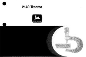 John Deere 2140 Tractor Technical Manual