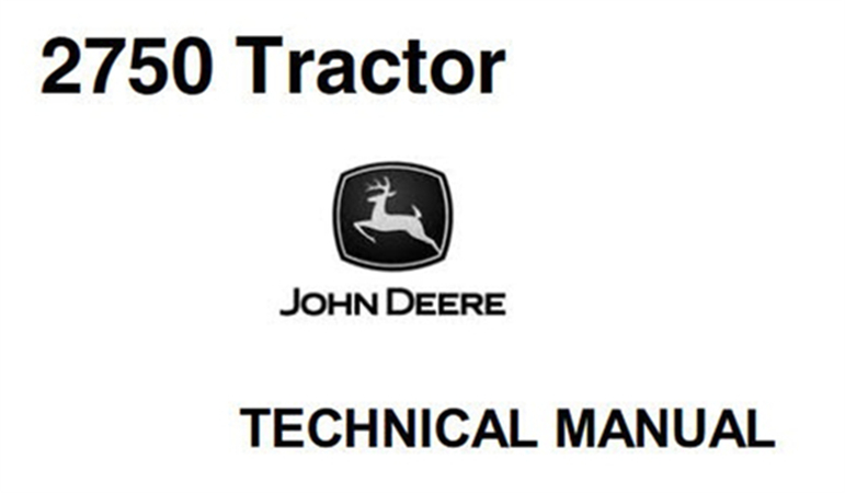 John Deere 2750 Tractor Technical Manual