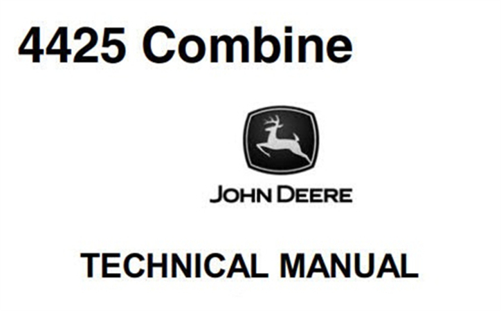 John Deere 4425 Combine Technical Manual