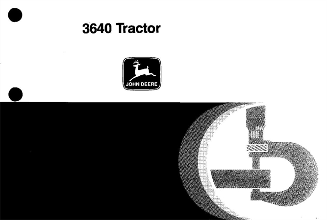 John Deere 3640 Tractor Technical Manual