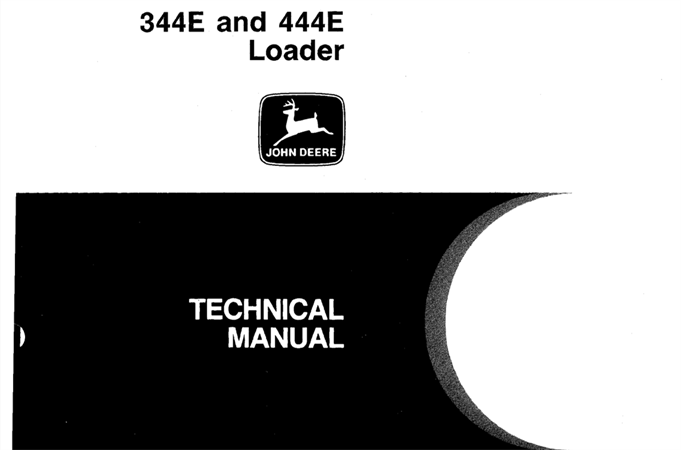 John Deere 344E & 444E Loader Repair, Operation and Tests