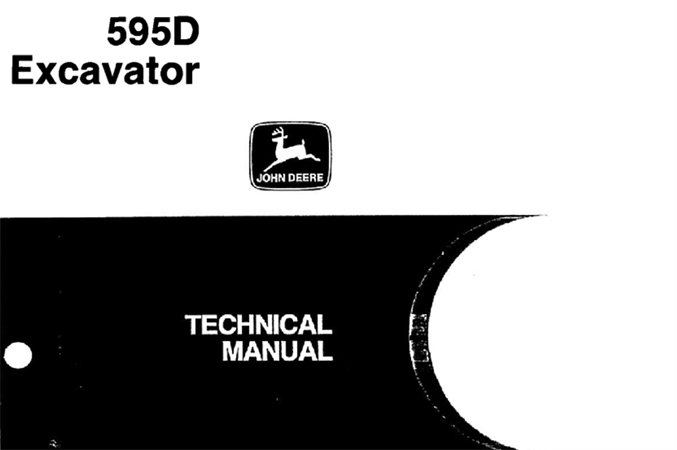 John Deere 595D Excavator Repair, Operation and Tests