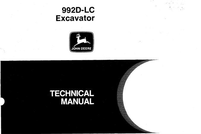 John Deere 992D-LC Excavator Repair, Operation and Tests